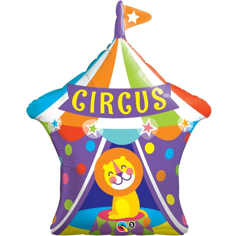 Qualatex - Big Top Circus Lion Foil Balloon 36in