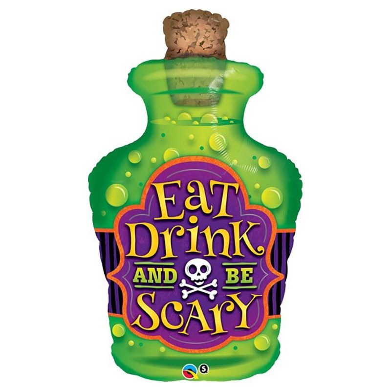 Qualatex - Eat Drink & Be Scary Foil Balloon - 40-Inch