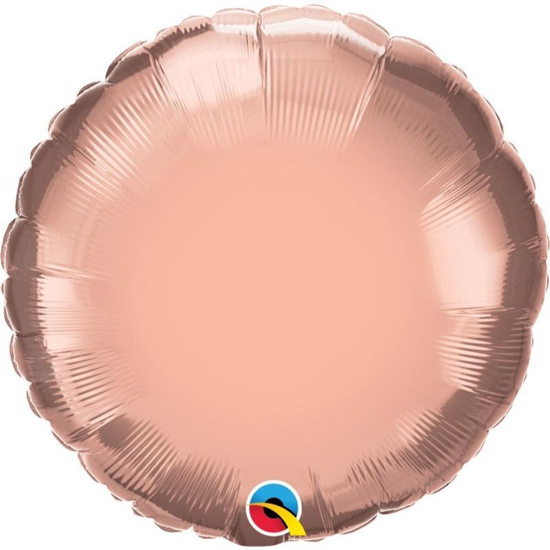 Qualatex - 18" Round Rose Gold Plain Foil St