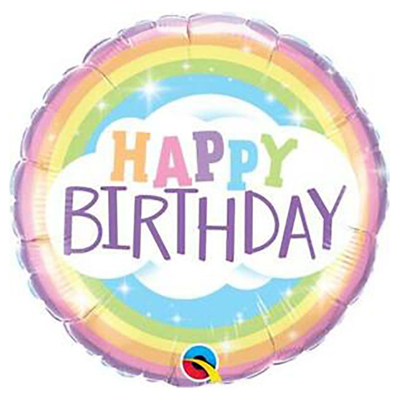 Qualatex - Birthday Rainbow Foil Balloon 18"