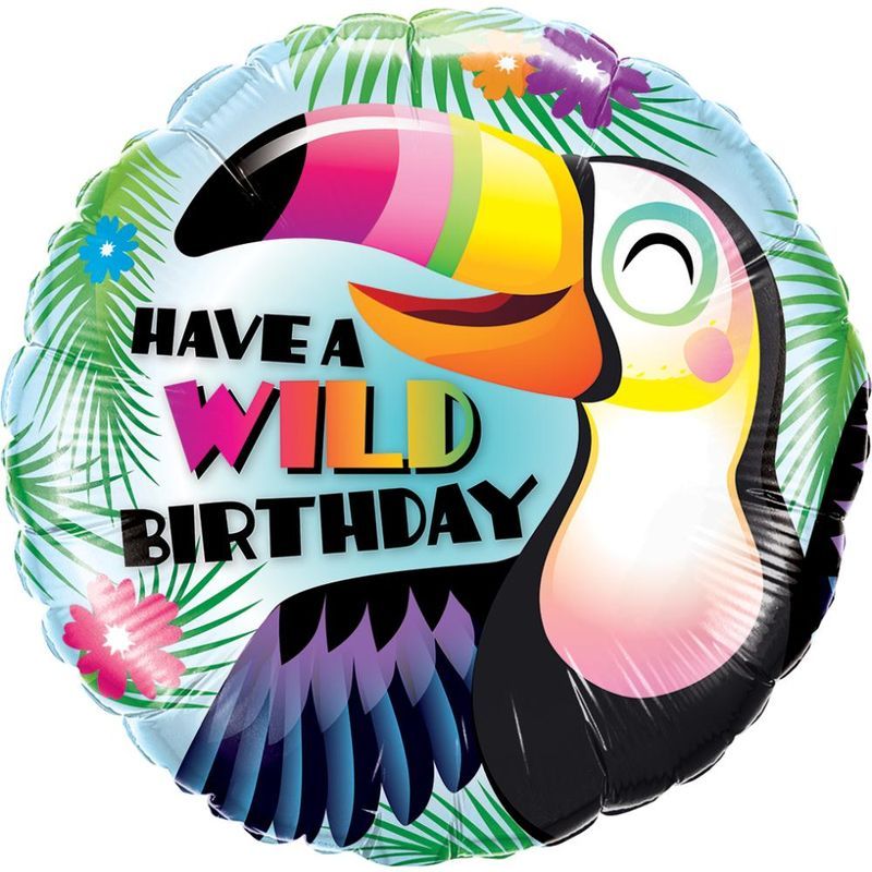 Qualatex - Have A Wild Birthday Foil Balloon 18in