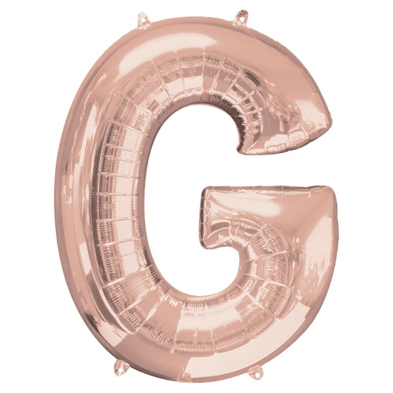 Anagram - Letter G Rose Gold Foil Balloon 40