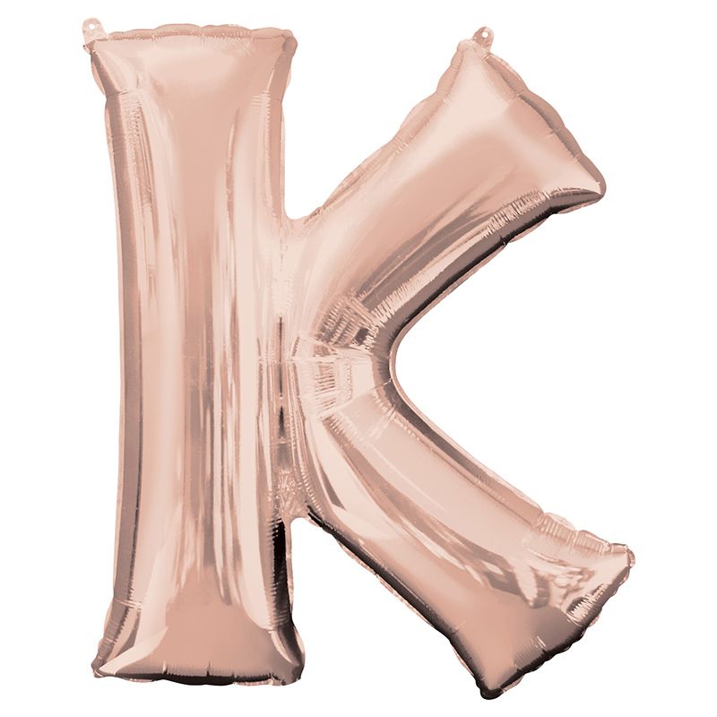 Anagram - Letter K Rose Gold Foil Balloon 40