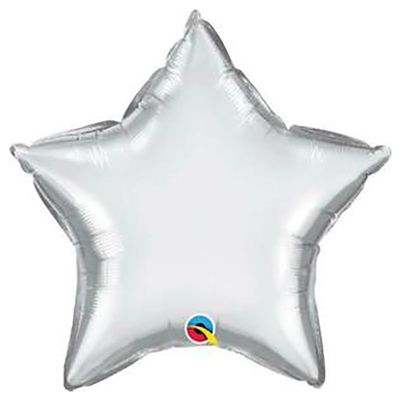 Qualatex - 20" Start Chrome Silver Plain Foil