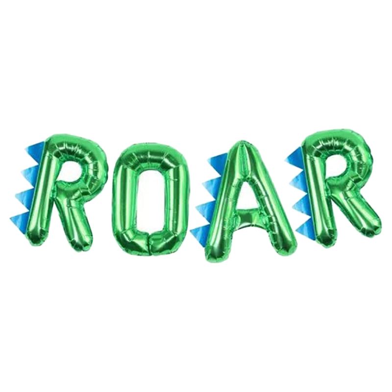 Ginger Ray - Dinosaur Party Roar Balloon Bunting 16" 4pcs