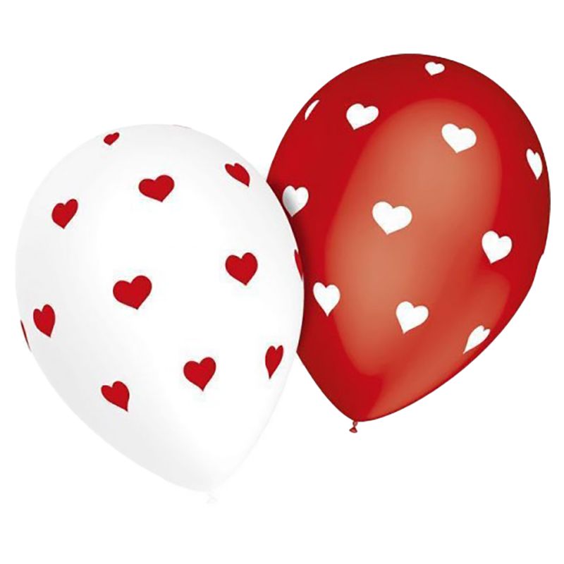 Qualatex - Balloon - 11Inch - 50pc - Red/White