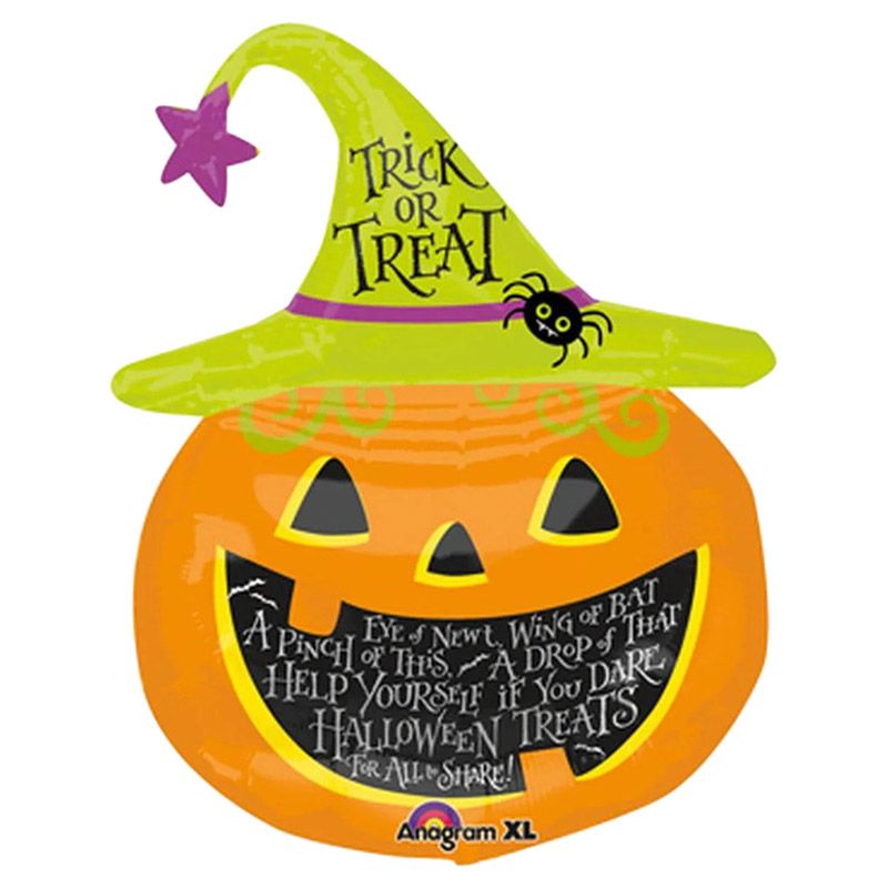 Anagram - P35 Witch Hat Pumpkin Supershape Balloon - 31-Inch