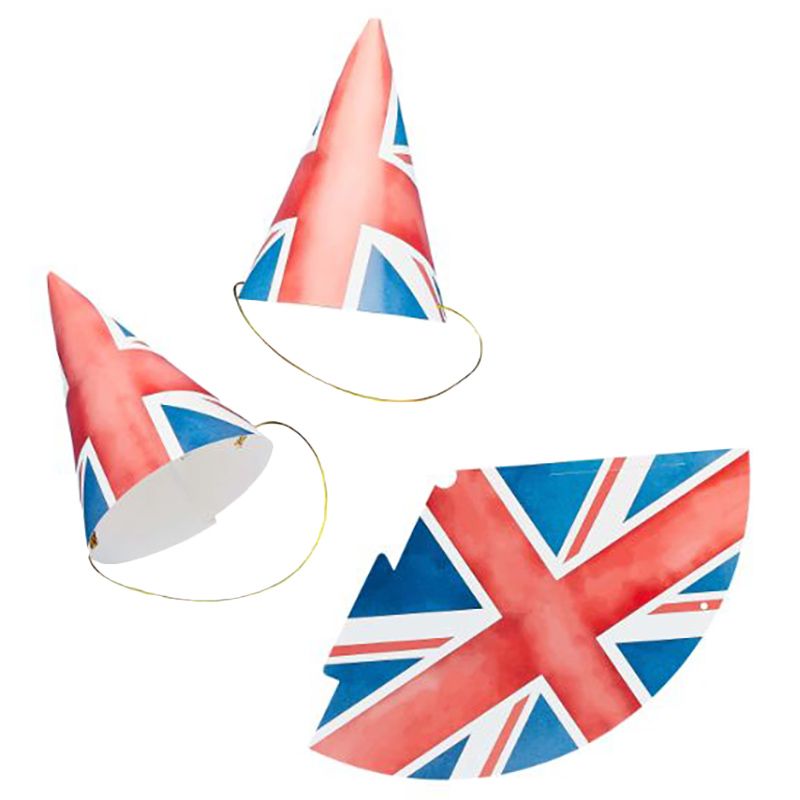 Hootyballoo - Union Jack Paper Party Hats - 10pcs