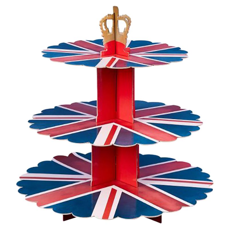 Hootyballoo - Union Jack 3 Tier Cake Stand