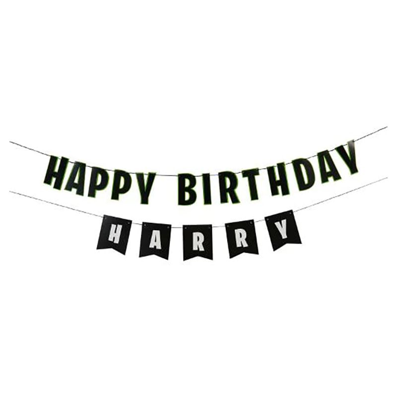 Hootyballoo - Happy Birthday Personalised Banner & 15 Sticker Sheets