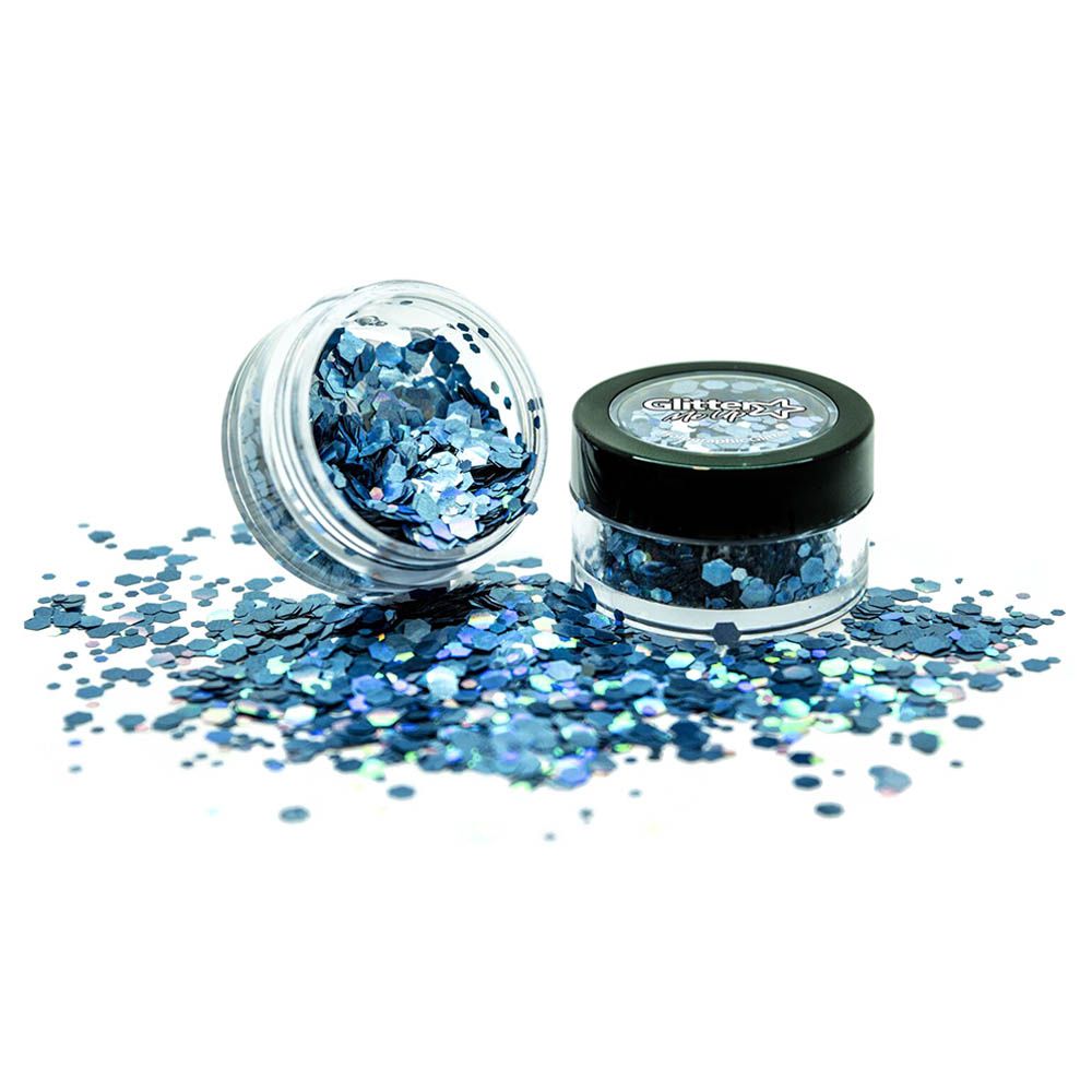 Paintglow - Holographic Chunky Glitter Cosmic Blue 3g 