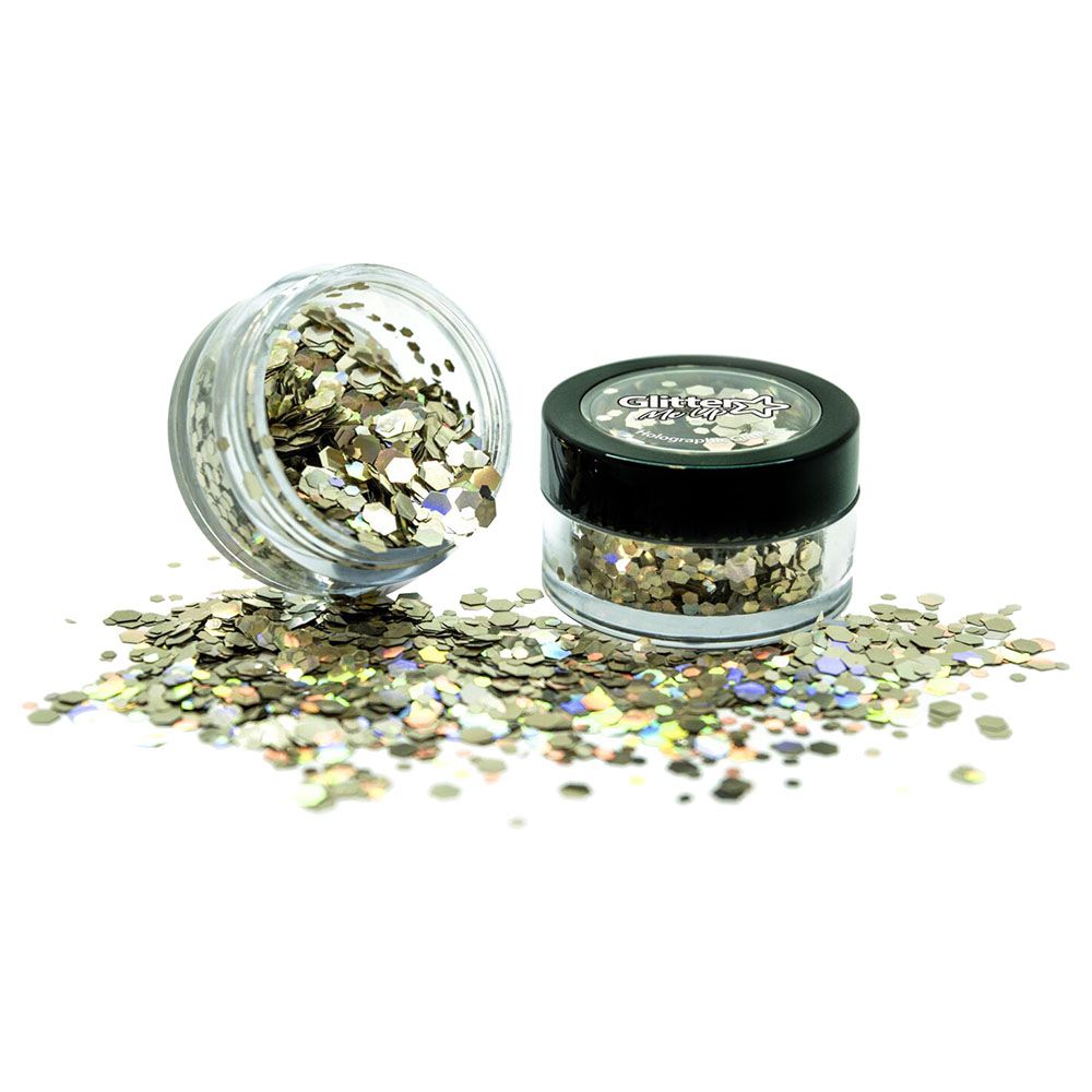 Paintglow - Holographic Chunky Glitter Golden Girl 3g 