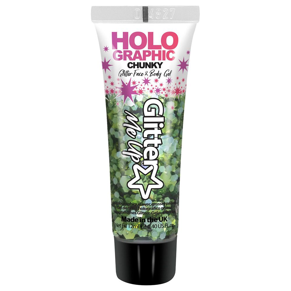 Paintglow - Holographic Chunky Glitter Gels 12ml - Green Envy