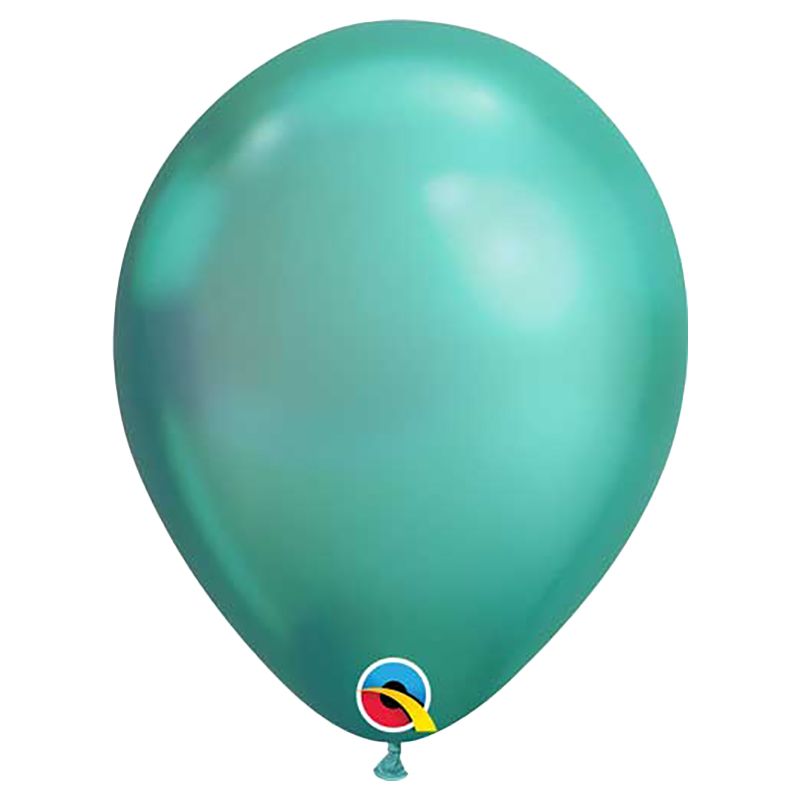 Qualatex - 11" Chrome Green Plain Balloon 25pcs