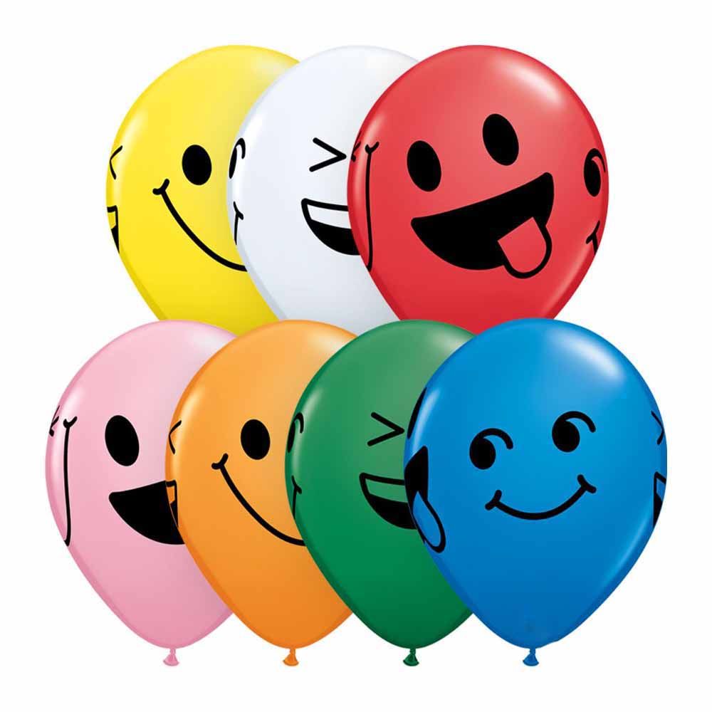 Qualatex - Smiley Faces Balloon 11 Inch