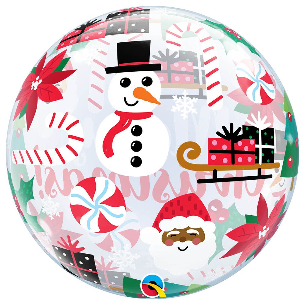 Qualatex - Bubble Everything Christmas Balloon - 22-inch