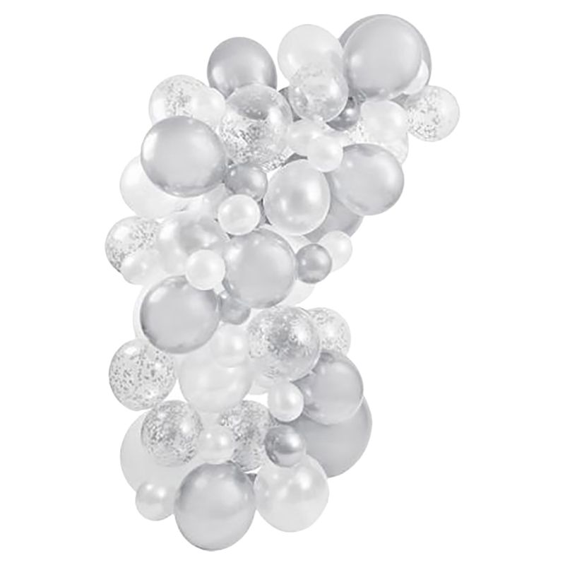 Hootyballoo - Balloon Arch - 64pcs - Silver