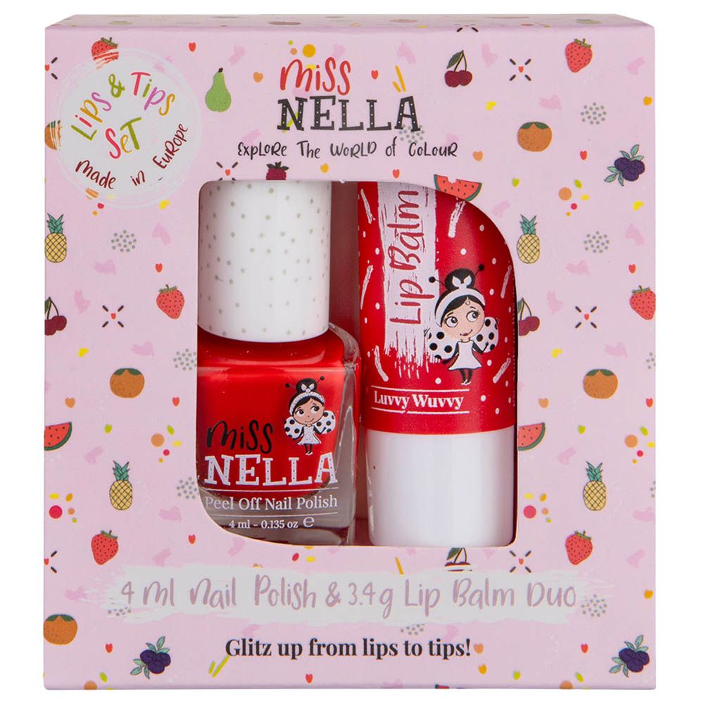 Miss Nella - Nail Polish & Lip Balm Duo - Luvvy Wuvvy