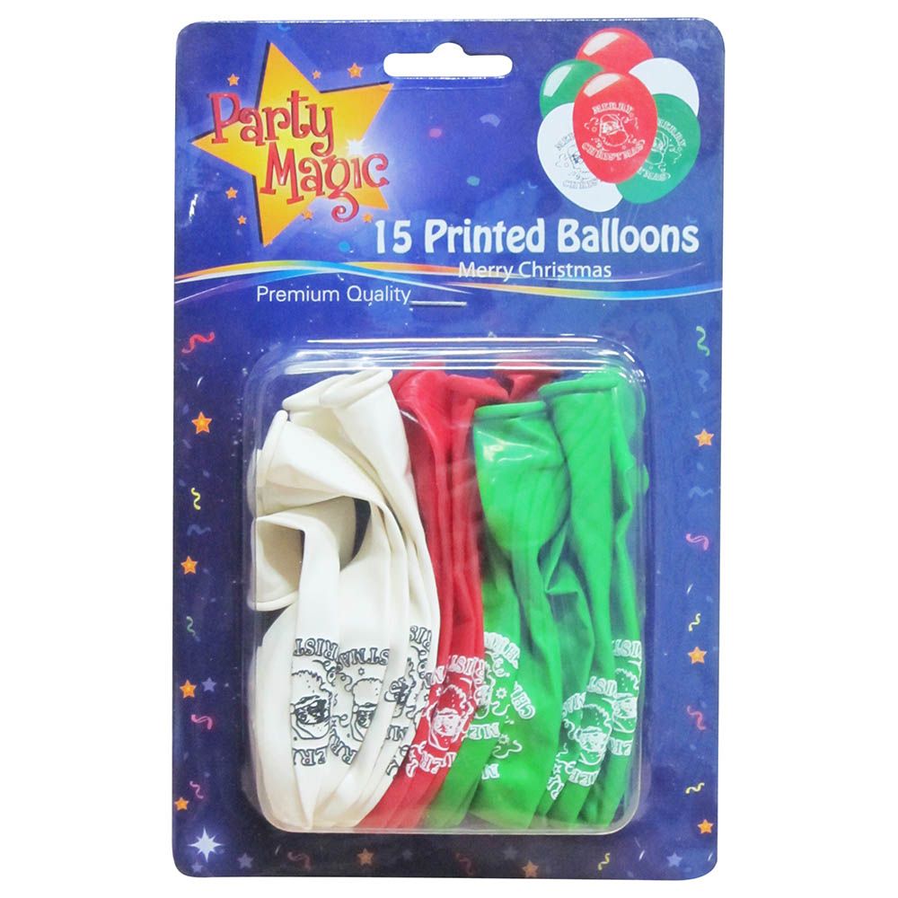 Christmas Magic - Merry Christmas Balloon - 15pcs