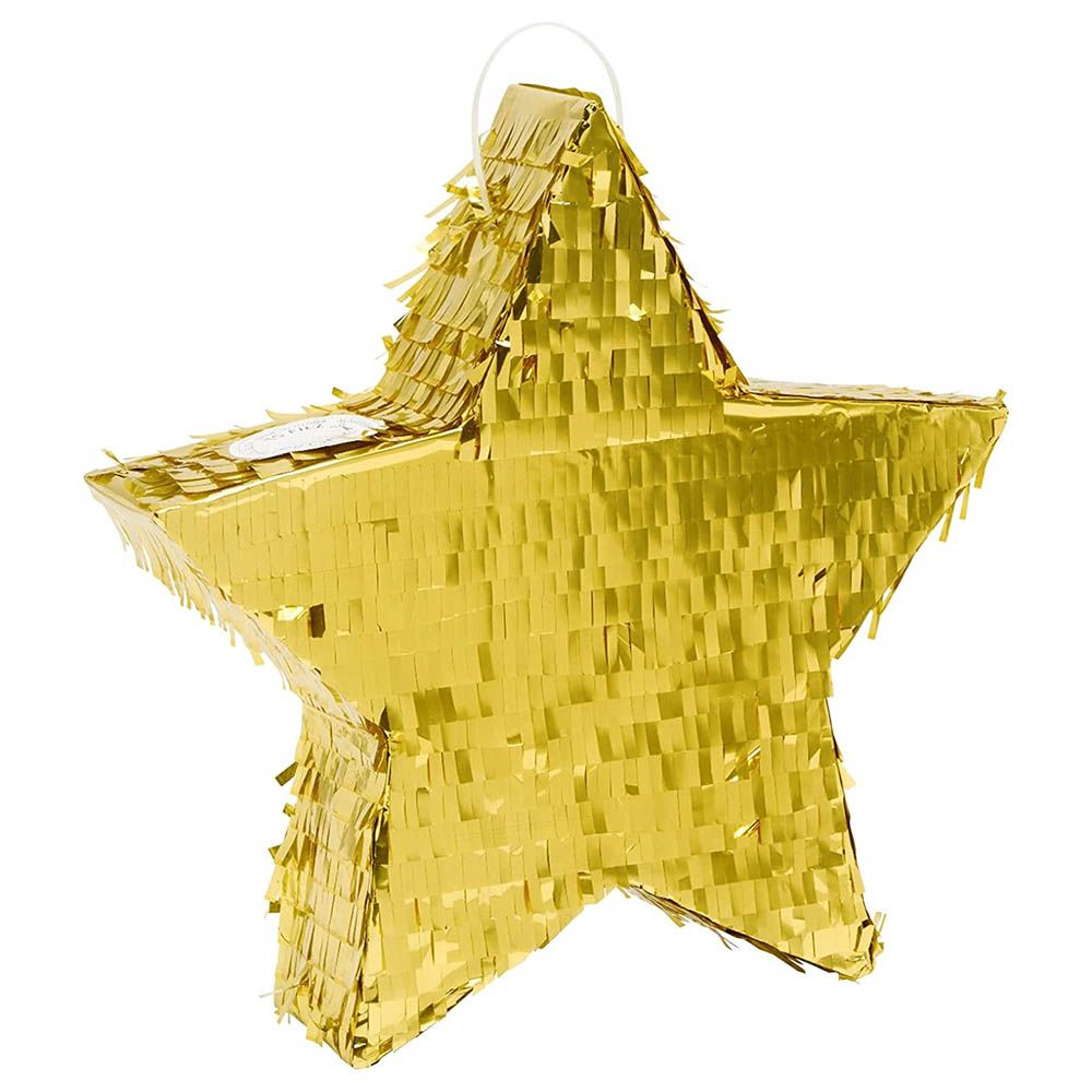 Unique - Foil Gold Mini Star Pinata 