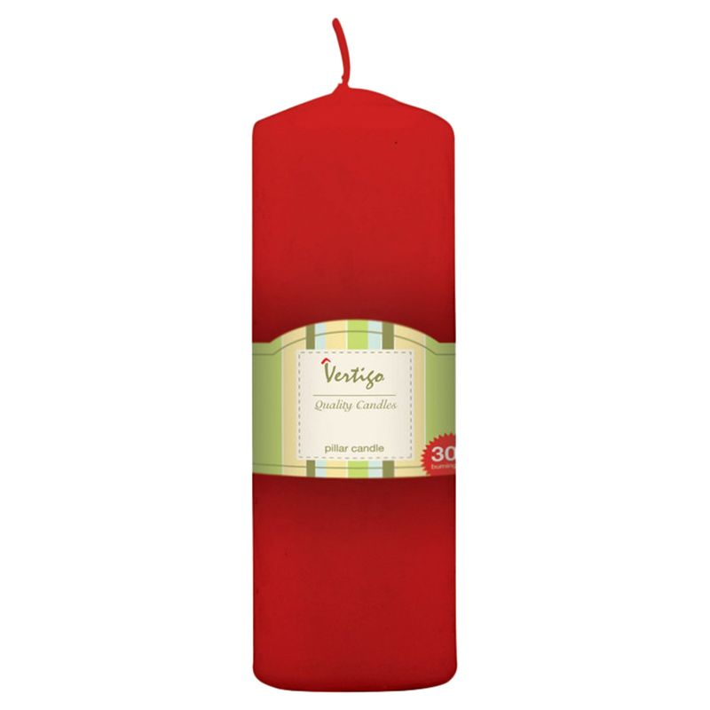 Christmas Magic - Pillar Candle - Deep Red