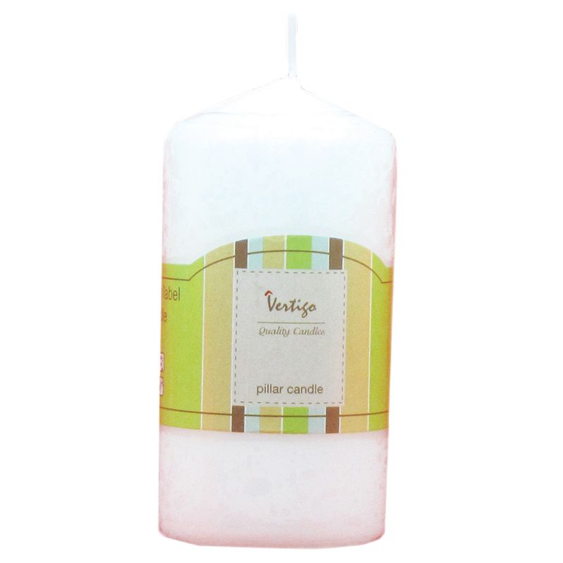 Party Zone -  Pillar Candle White 5 x 10 cm