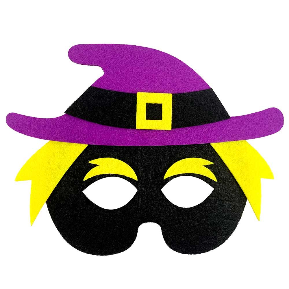 Party Magic - Child Witch Masks Pack of 2 - Black