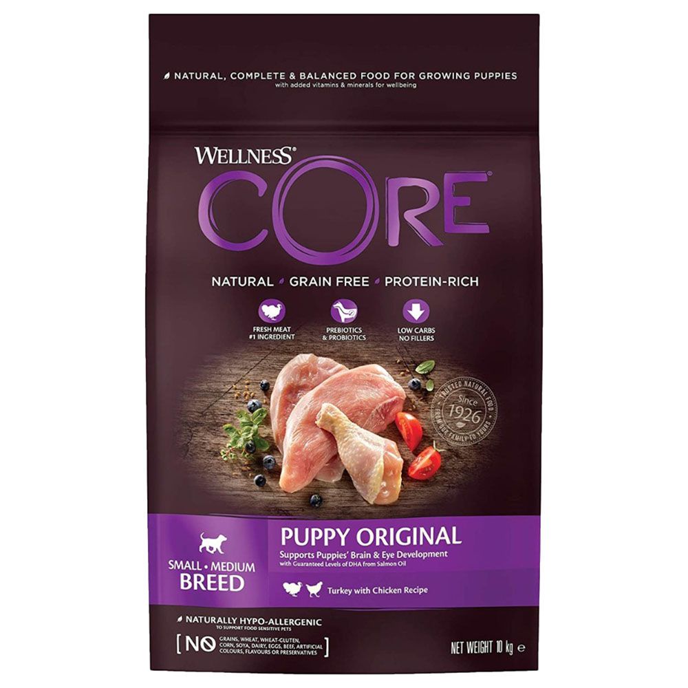 Wellness - Puppy Turkey & Chicken Dry Food - 10Kg