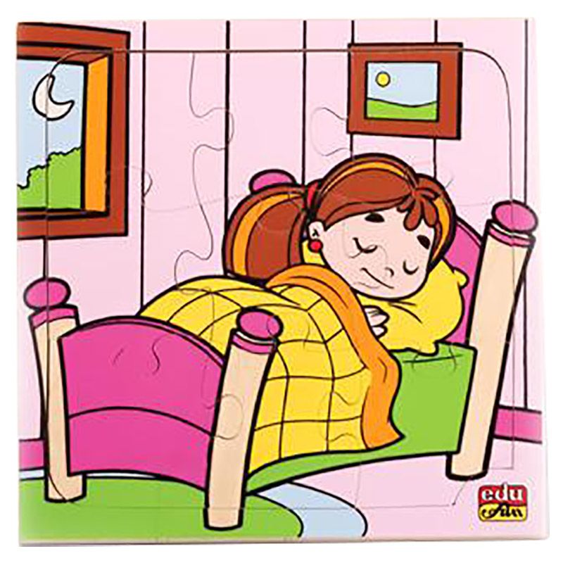 Edu Fun - What Are You Doing? Puzzle - Sleeping