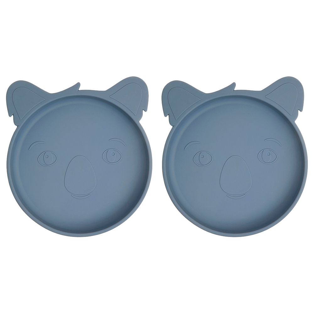 Nuuroo - Akila Silicone Koala Plate Pack of 2 - Bering Sea