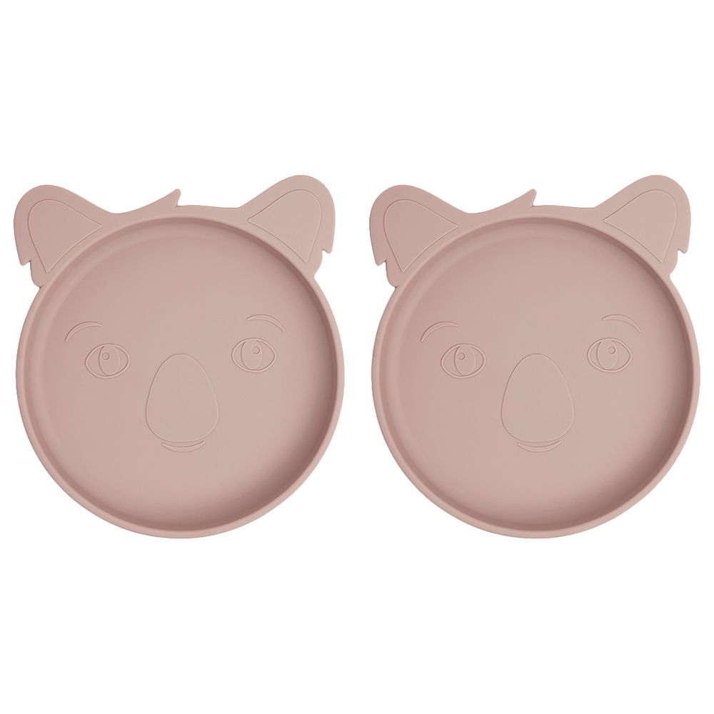 Nuuroo - Akila Silicone Koala Plate Pack of 2 - Woodrose