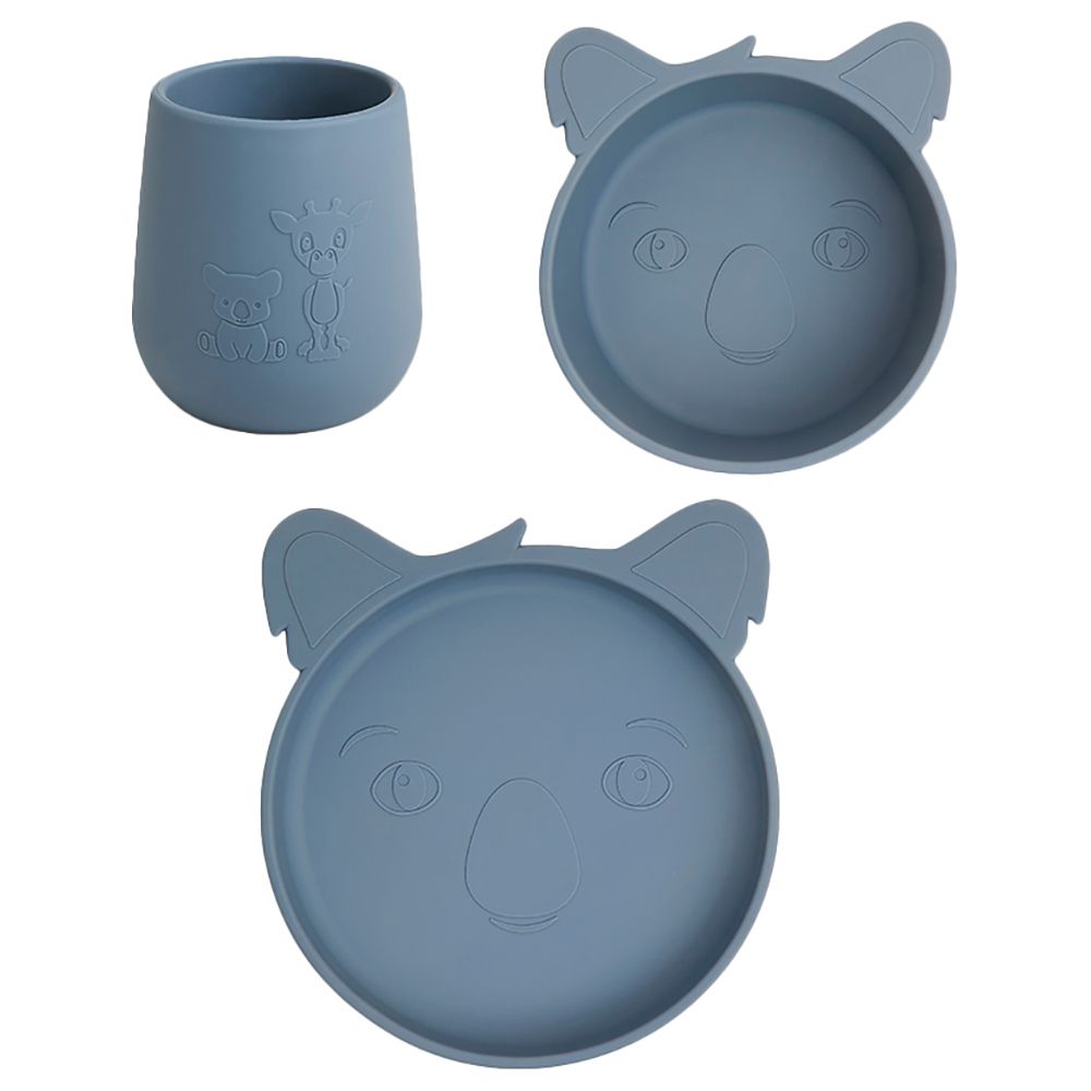 Nuuroo - Judi Silicone Koala Dinner Set 3pcs - Bering Sea