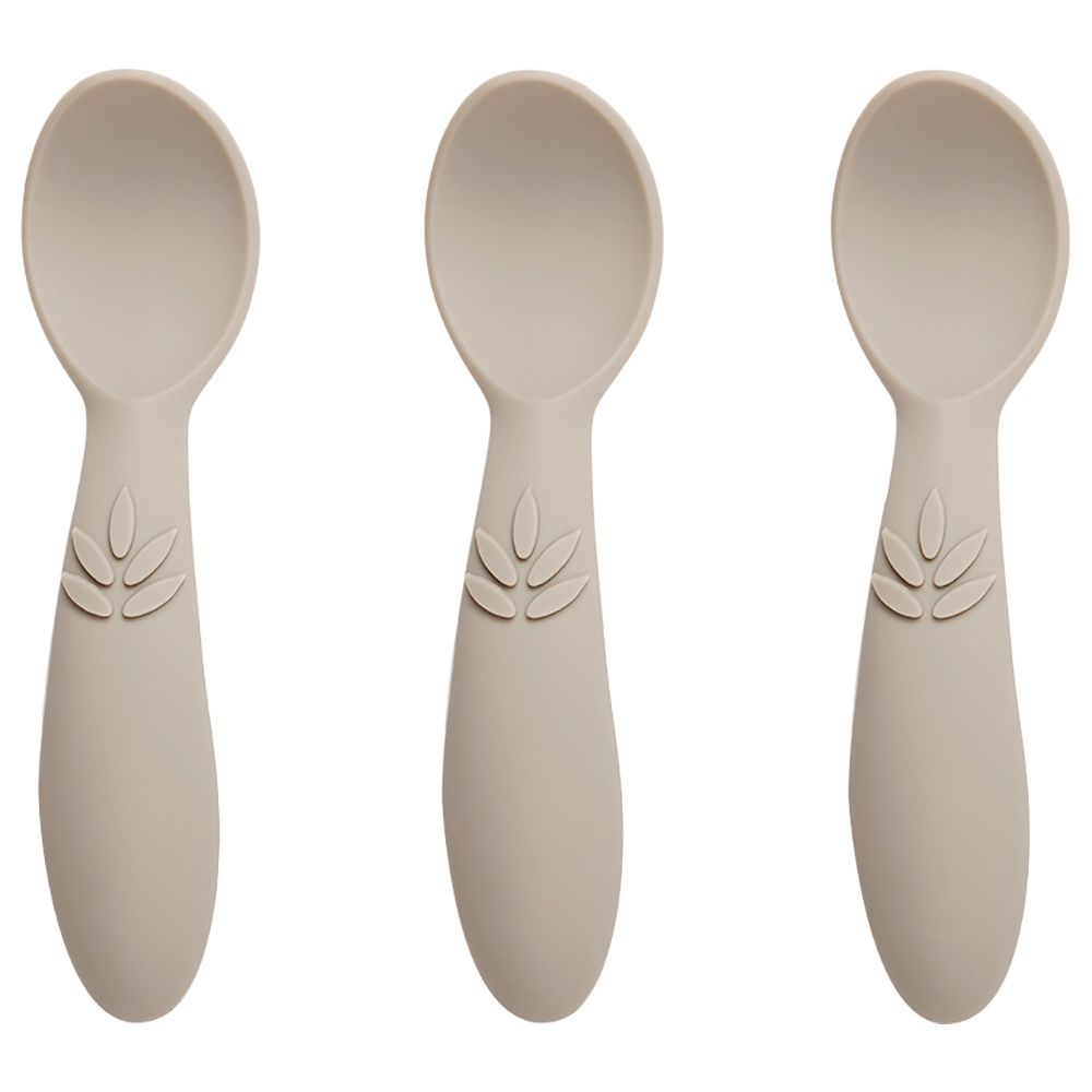 Nuuroo - Ella Silicone Spoon - Cobblestone - 3pcs