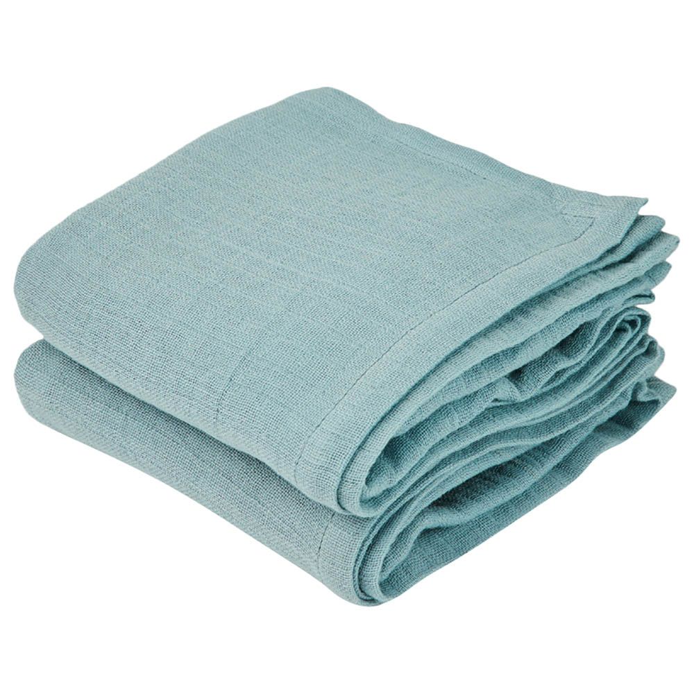 Nuuroo - Bao Solid Muslin Cloth 70 x 70cm Pack of 2 - Lead