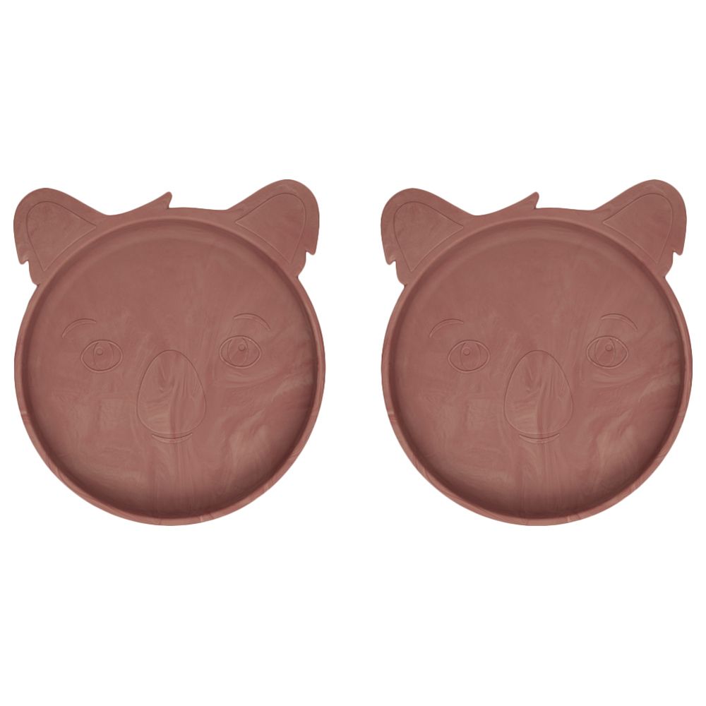 Nuuroo - Akila Silicone Koala Plate Pack of 2 - Red