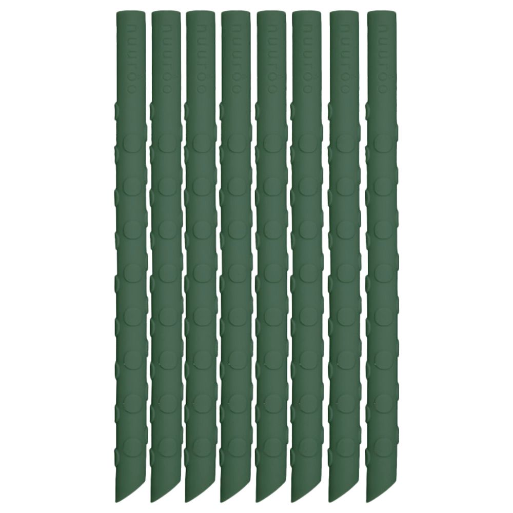 Nuuroo - Ada Silicone Straw - Dusty Green - 8pcs