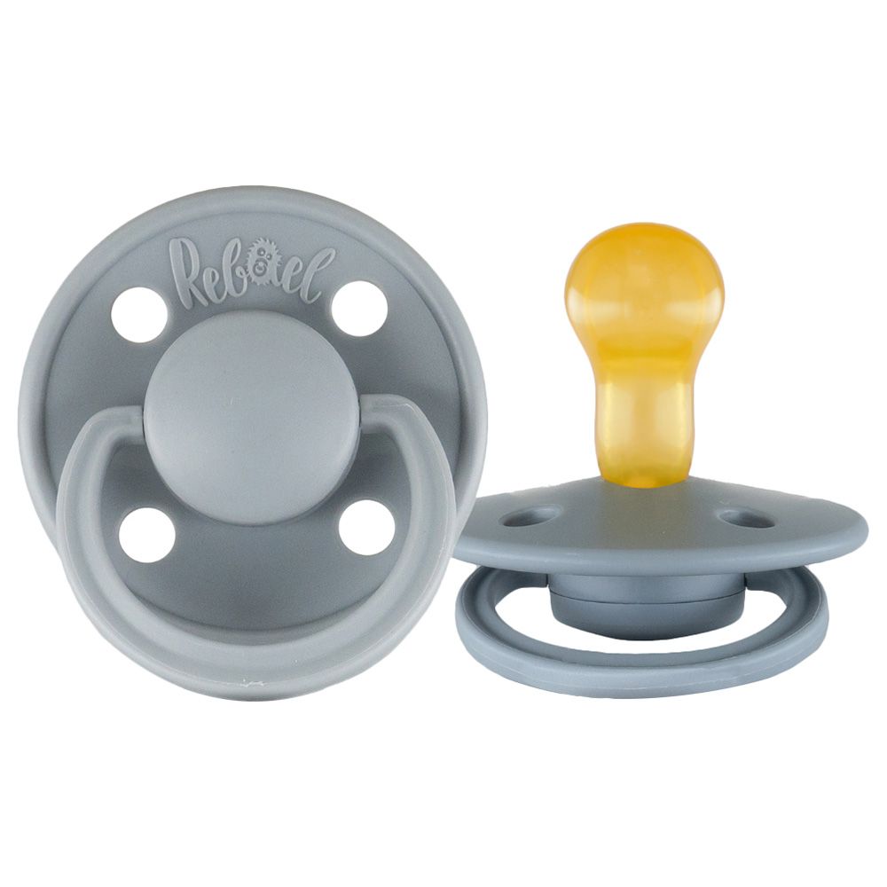 Rebael - Mono Round Pacifier S1 0-6M - Pewter