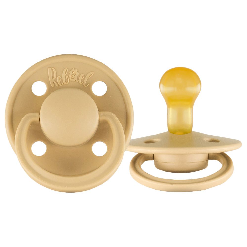 Rebael - Mono Round Pacifier S1 0-6M - Almond