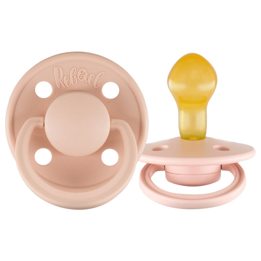 Rebael - Mono Round Pacifier S2 6M+ - Blush