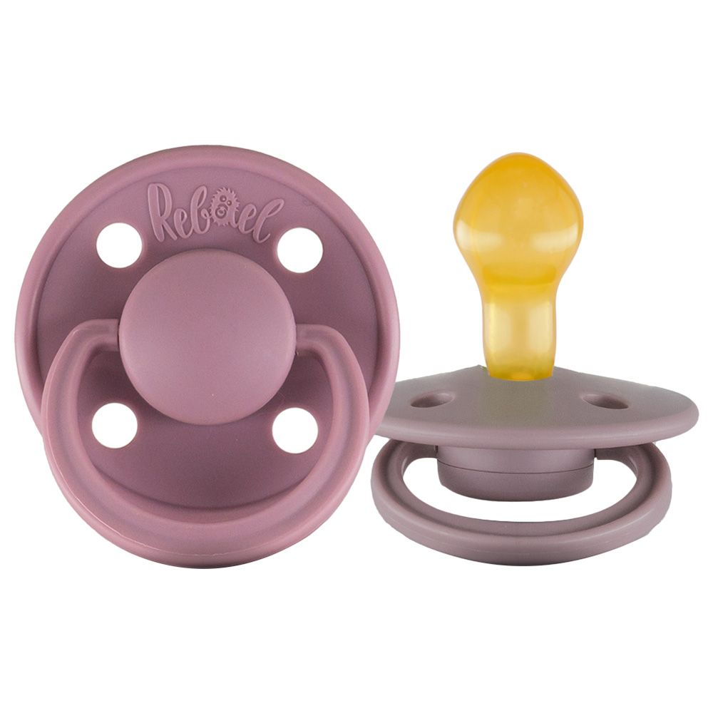 Rebael - Mono Round Pacifier S2 6M+ - Plum