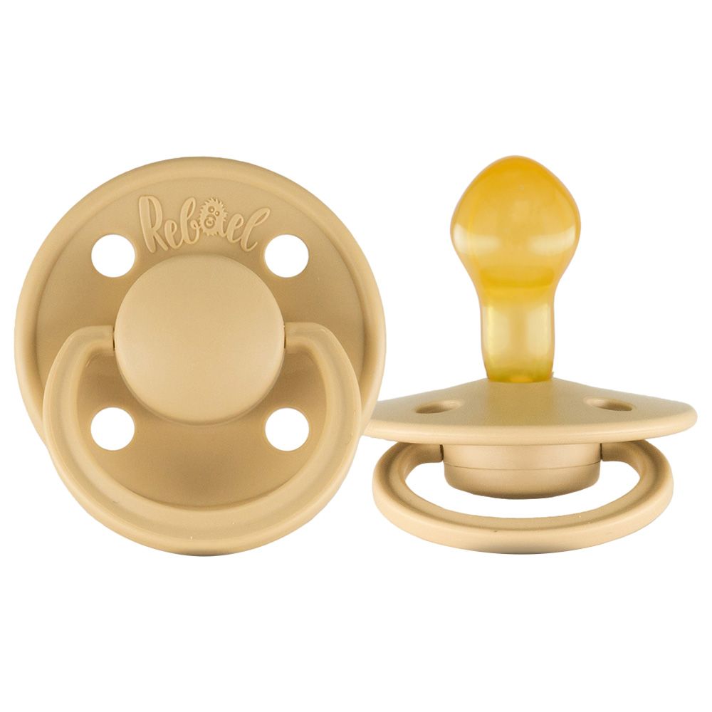 Rebael - Mono Round Pacifier S2 6M+ - Almond