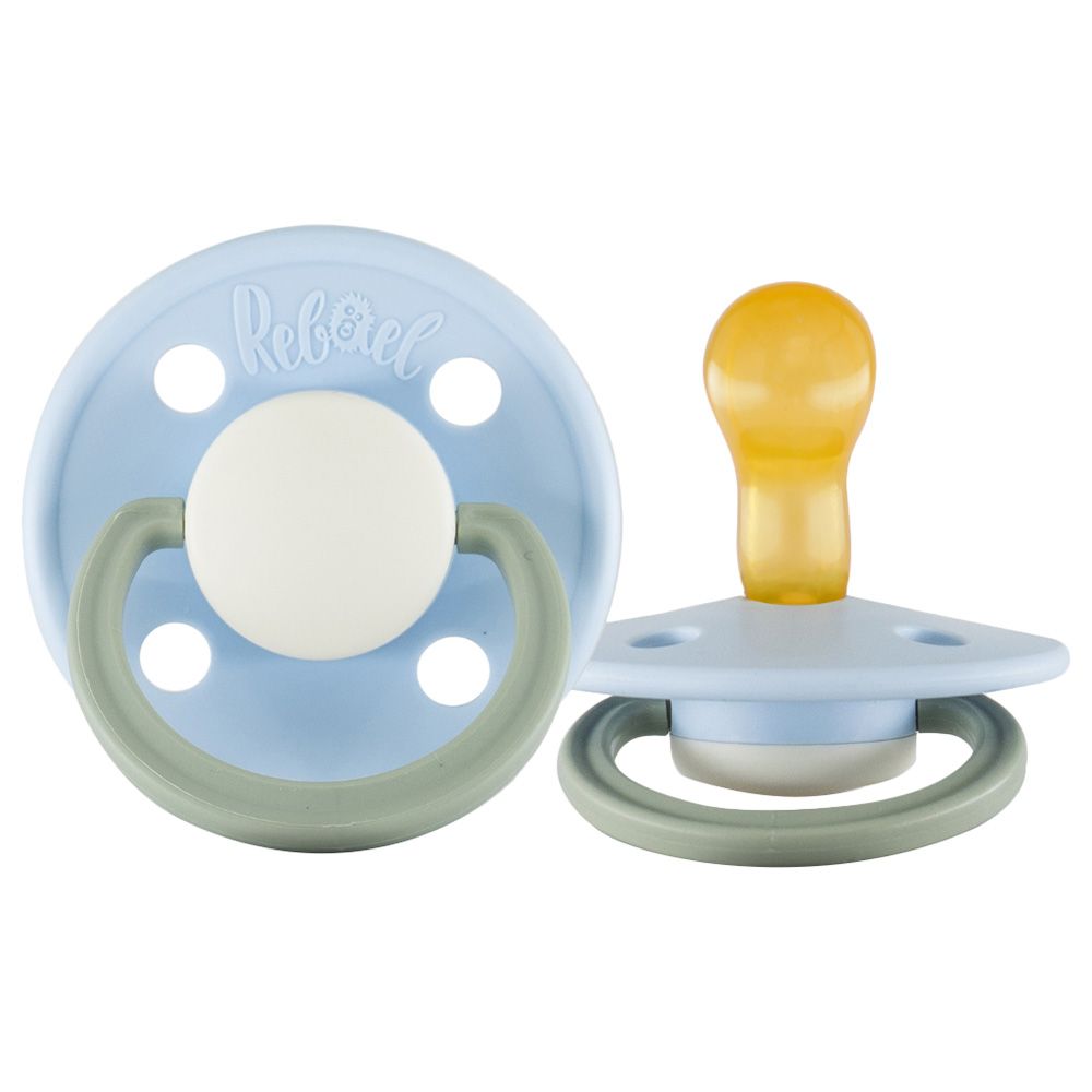 Rebael - Fashion Round Pacifier S1 0-6M - Cold Pearly Dolphin