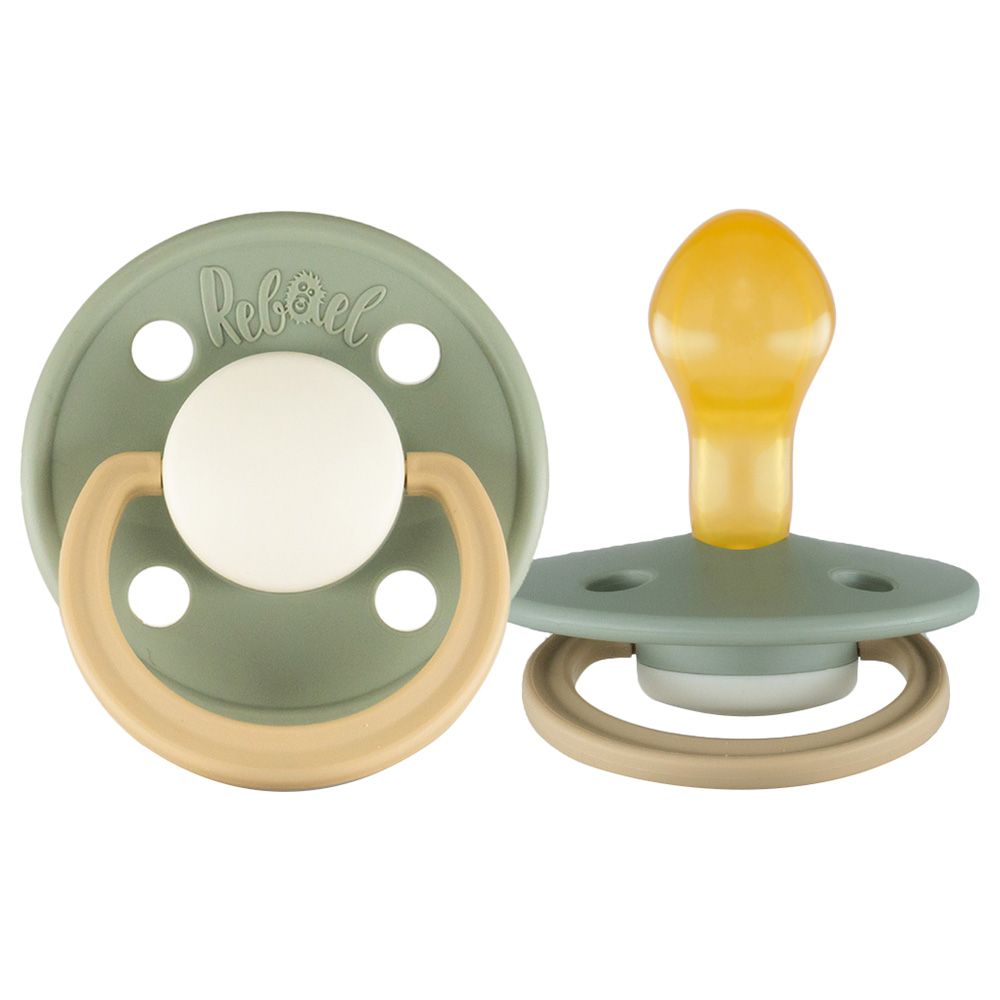 Rebael - Fashion Round Pacifier S2 6M+ - Cloudy Pearly Lion