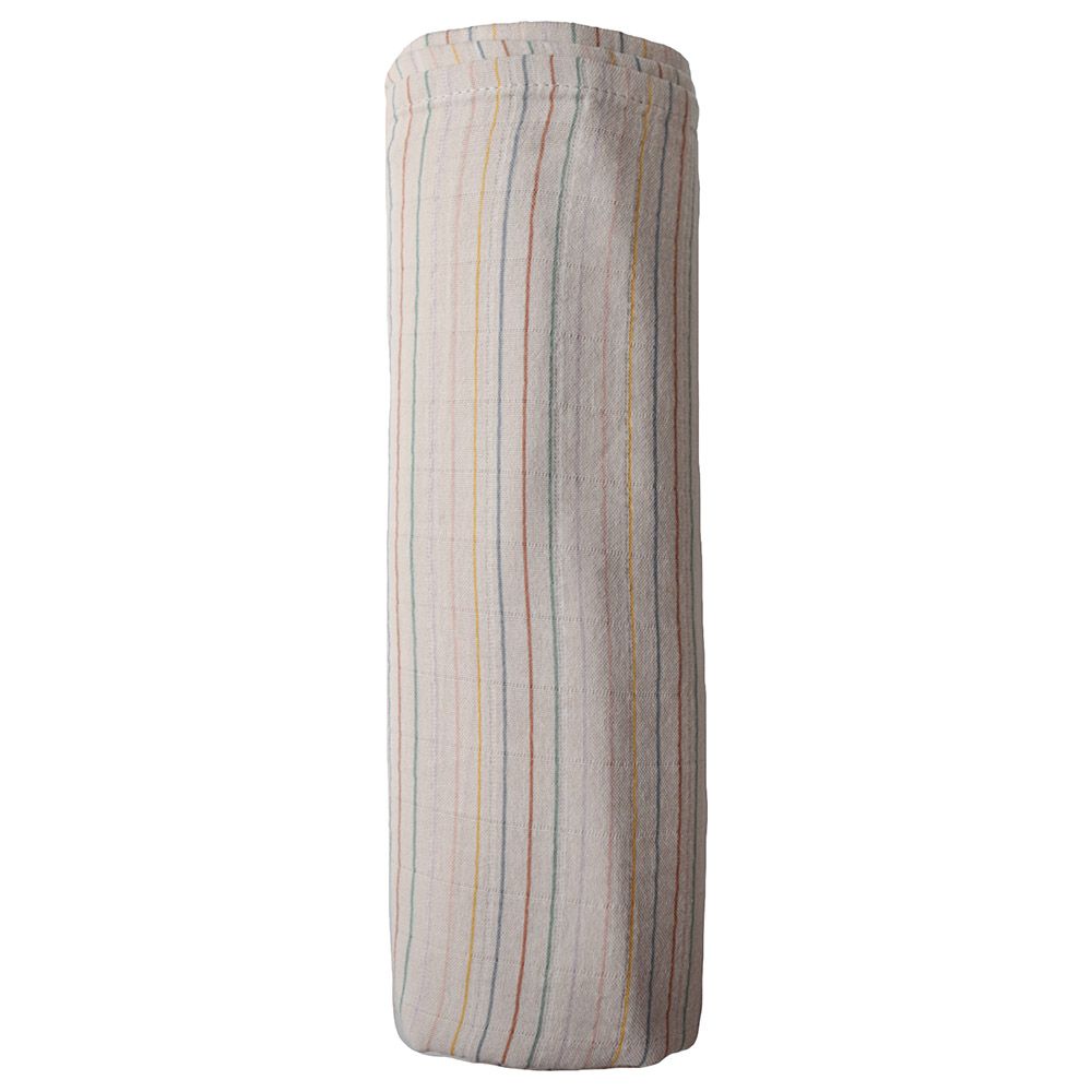 Mushie - Swaddle - Retro Stripe