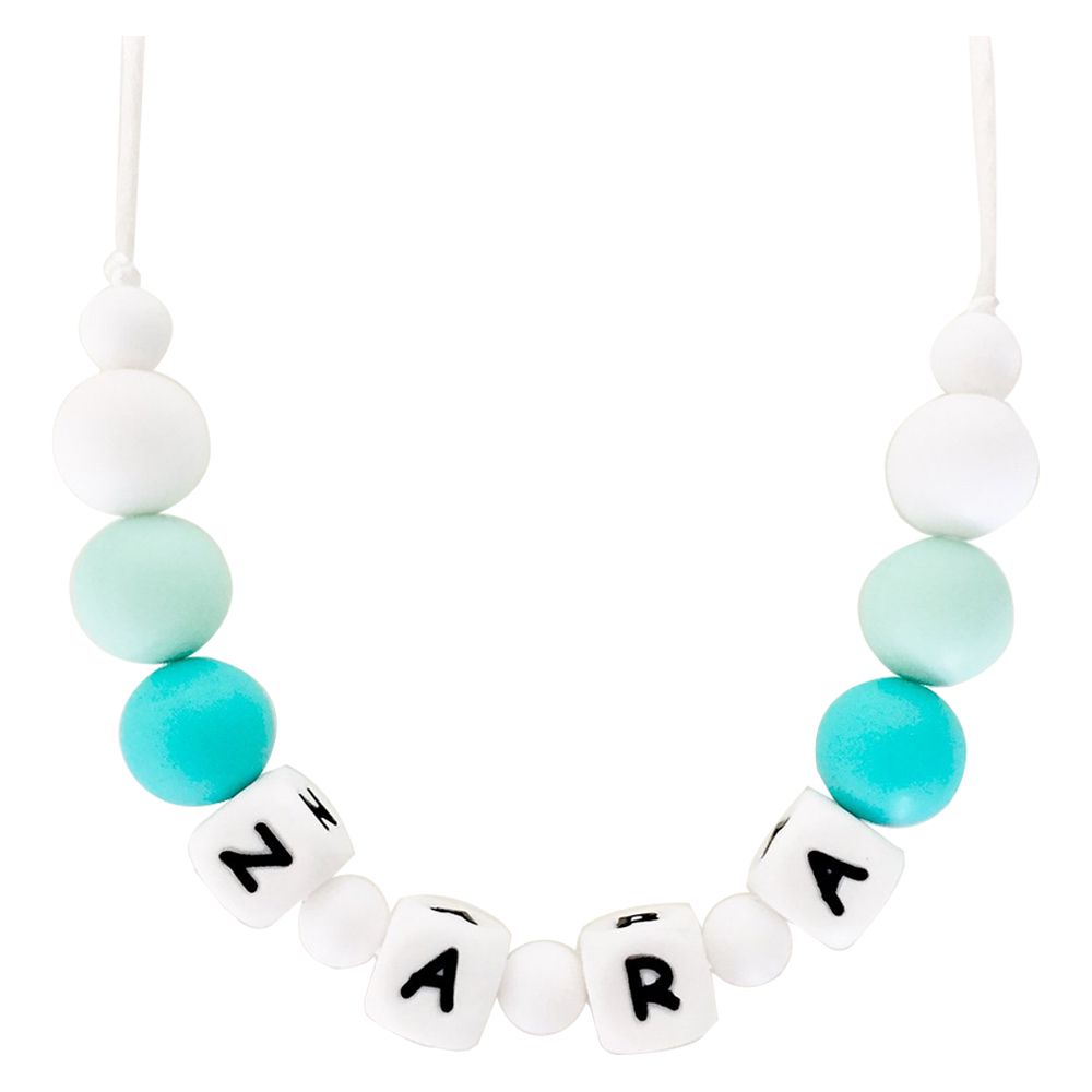 Desert Chomps - Little Missy Personalized Necklace - Mint