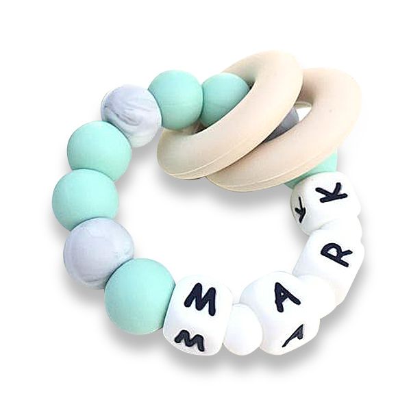 Desert Chomps - Personalized Teether Vera - Mint