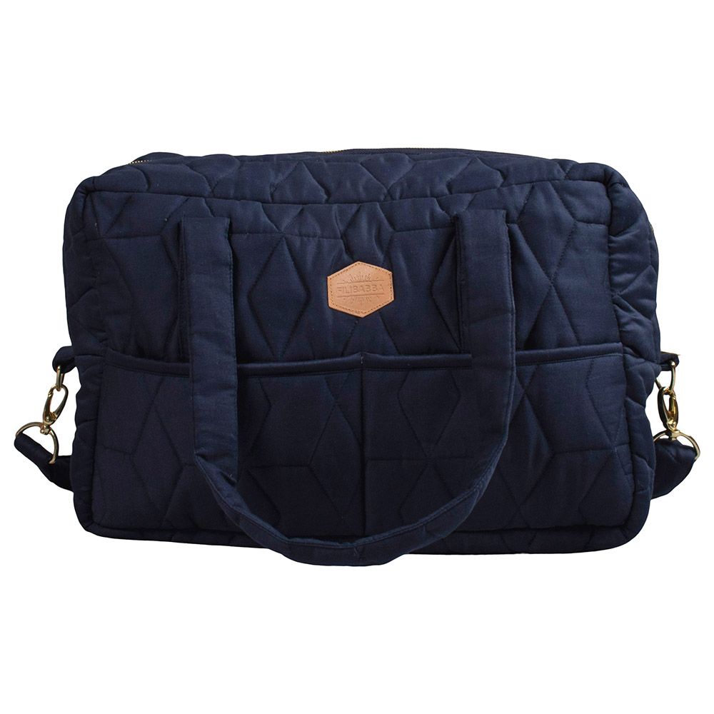 Filibabba - Soft Quilt Mommy Bag - Dark Blue