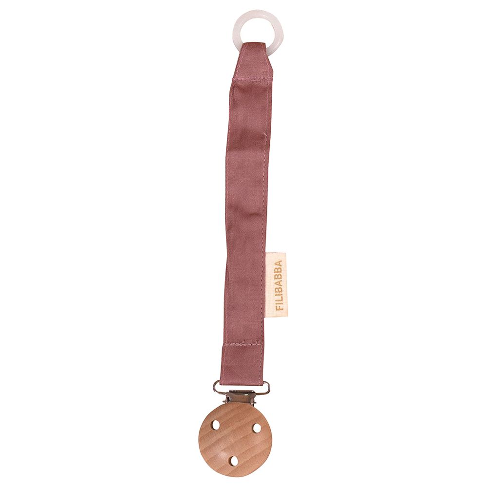 Filibabba - Pacifier Holder - Dusty Rose