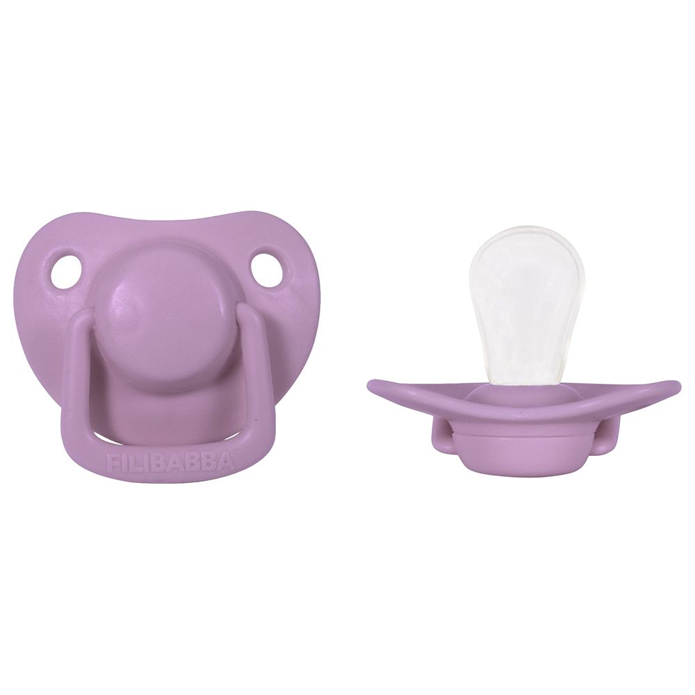 Filibabba - Pacifiers 0-6m - Pack of 2 - Light Lavender