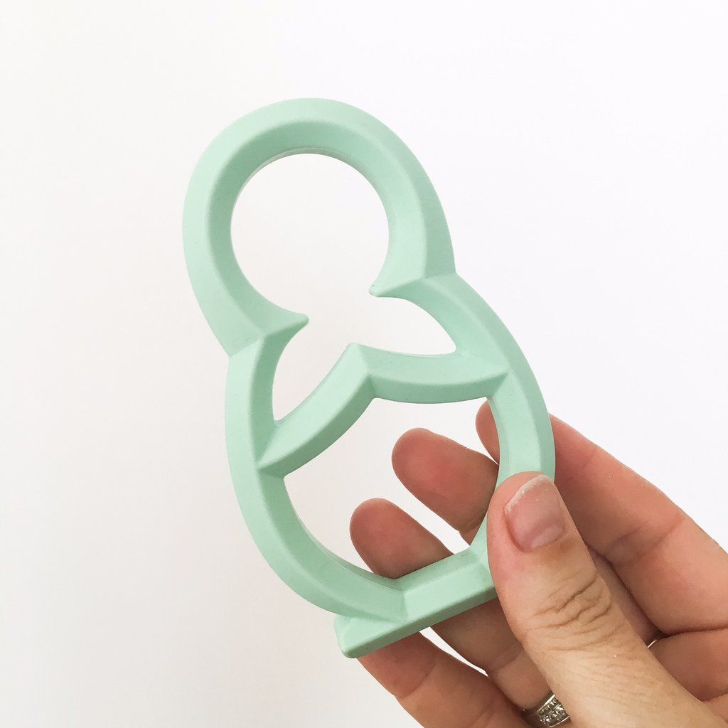 One.Chew.Three - Babushka Silicone Teether - Mint